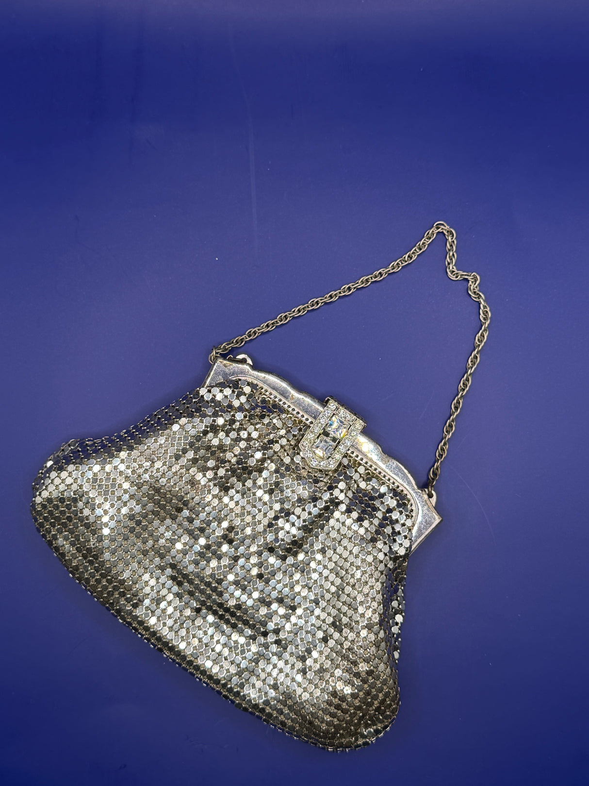 Vintage Silver Mini Mesh Bag