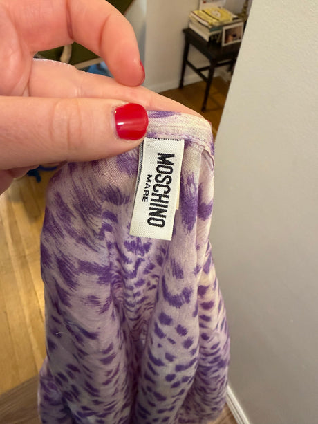 Moschino mare purple cheetah skirt TUV #8765432