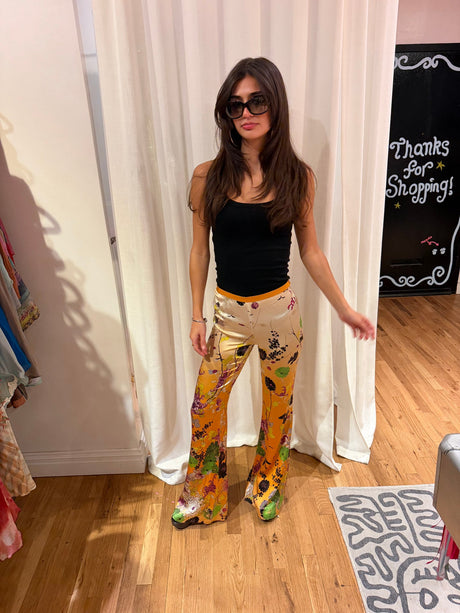 Rare “as is” Jean Paul Gaultier 2001 silk runway pants TUV #32156