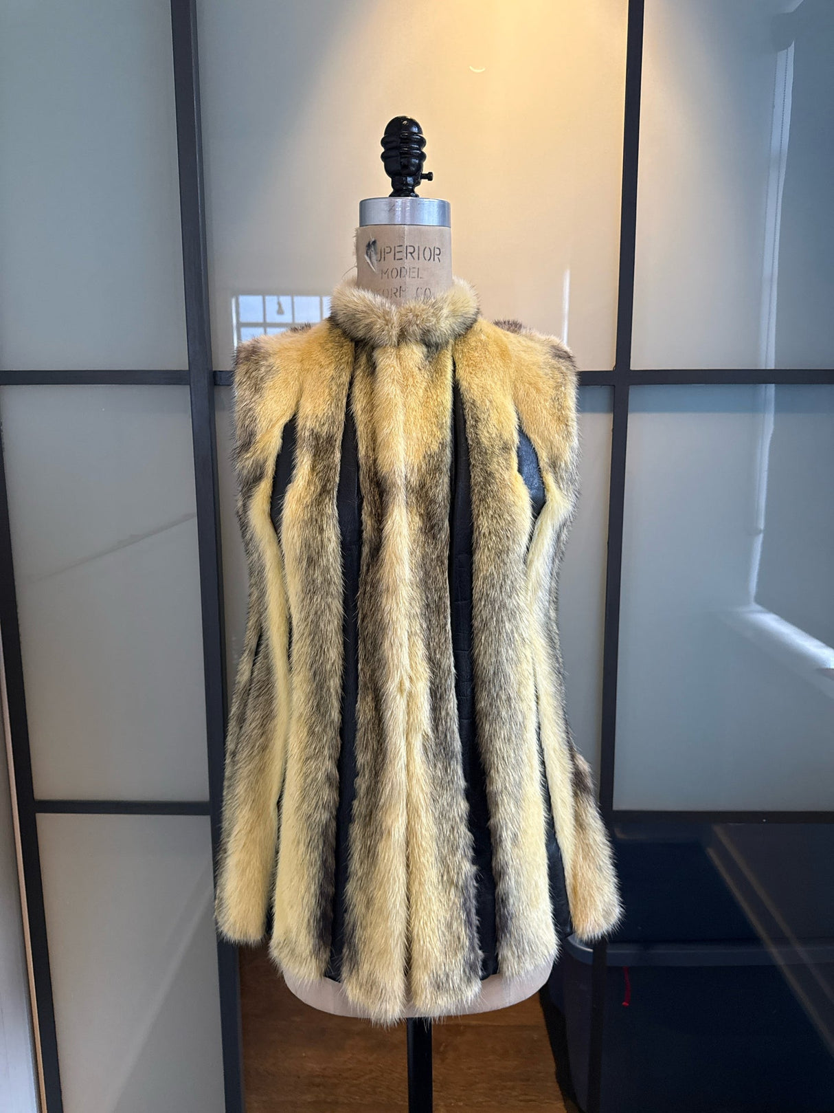 Bob Greene for Irene of New York Leather & Fur Vest