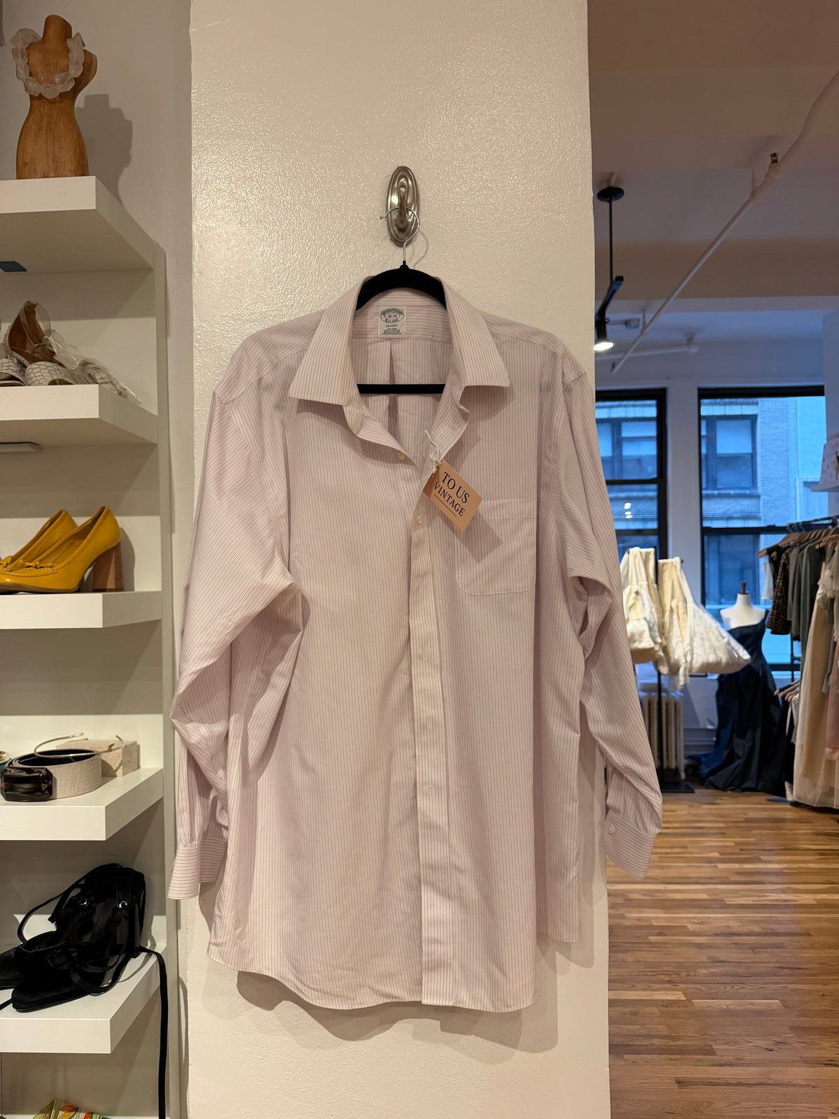 Vintage brooks brothers red/blue pinstripe #246982