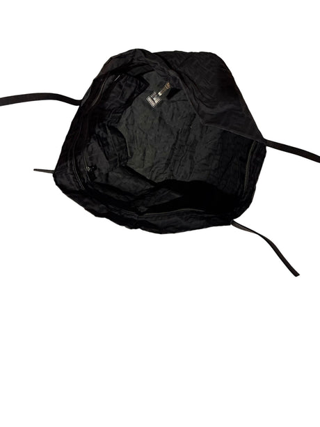 Fendi zucca black canvas tote bag