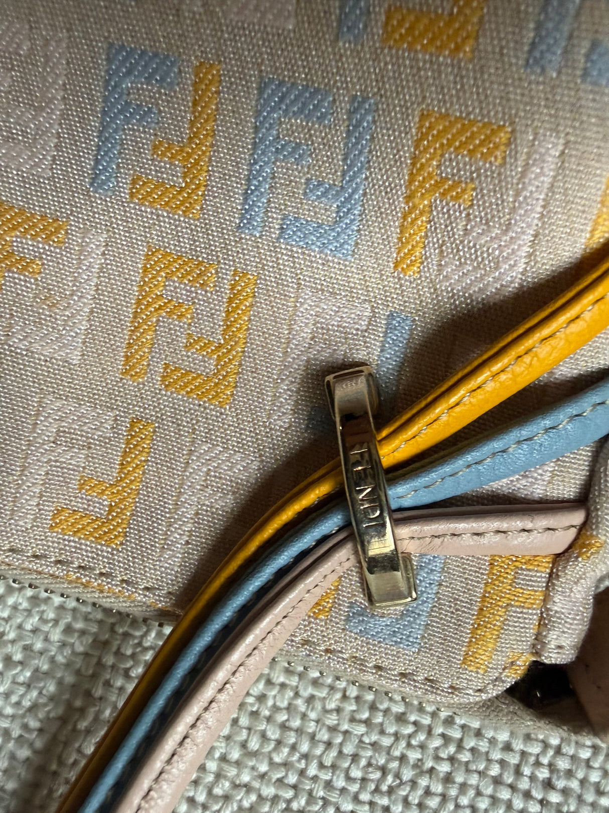 Fendi Vintage Pastel Zucchino Pochette