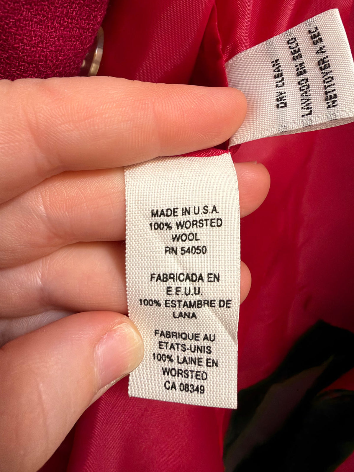 Christian Dior pink wool coat - TUV #568219