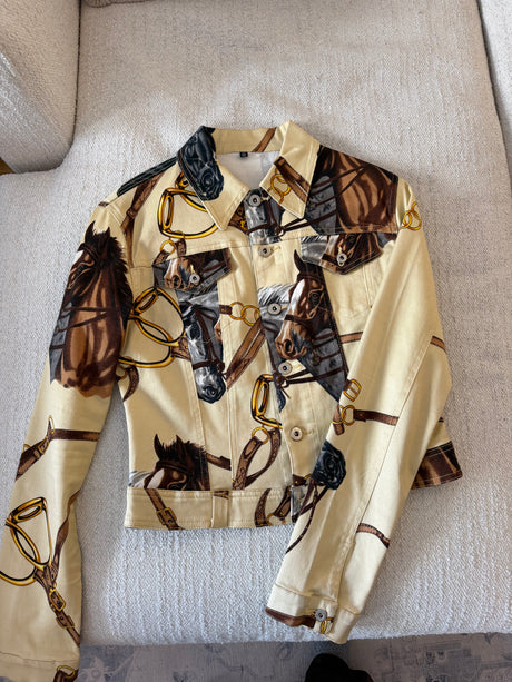 Dolce & Gabbana Equestrian Denim Jacket size Small
