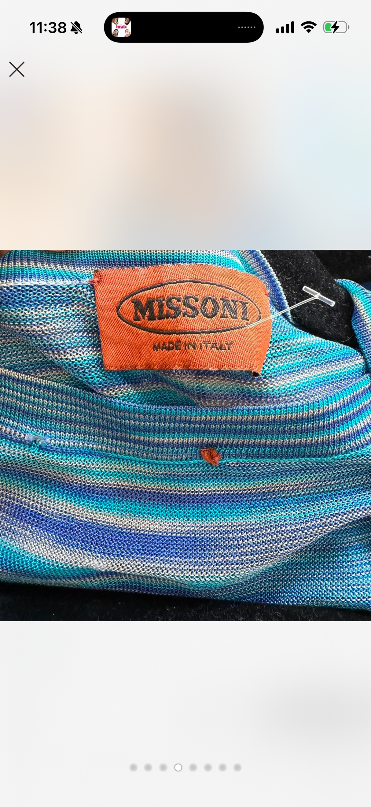 Missoni Blue sweater tank set