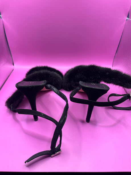 Vintage Barneys Mink Heels size 42