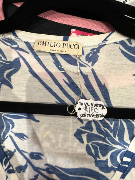 Emilio Pucci blue and white tshirt - sku tuv #26