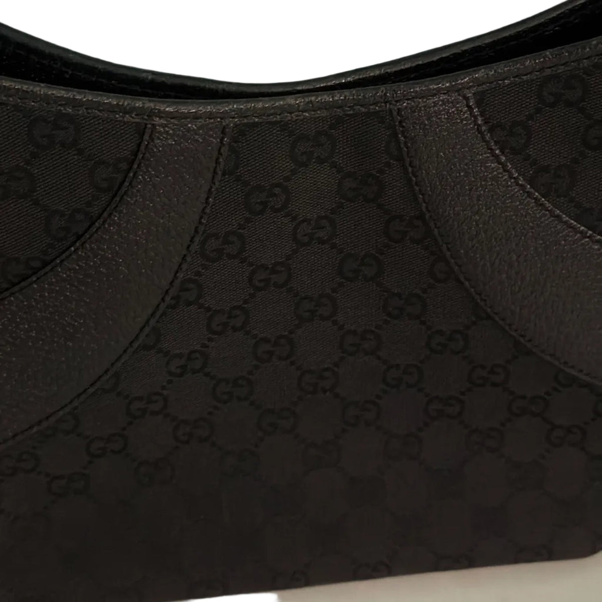 Gucci GG Canvas Black Shoulder Bag