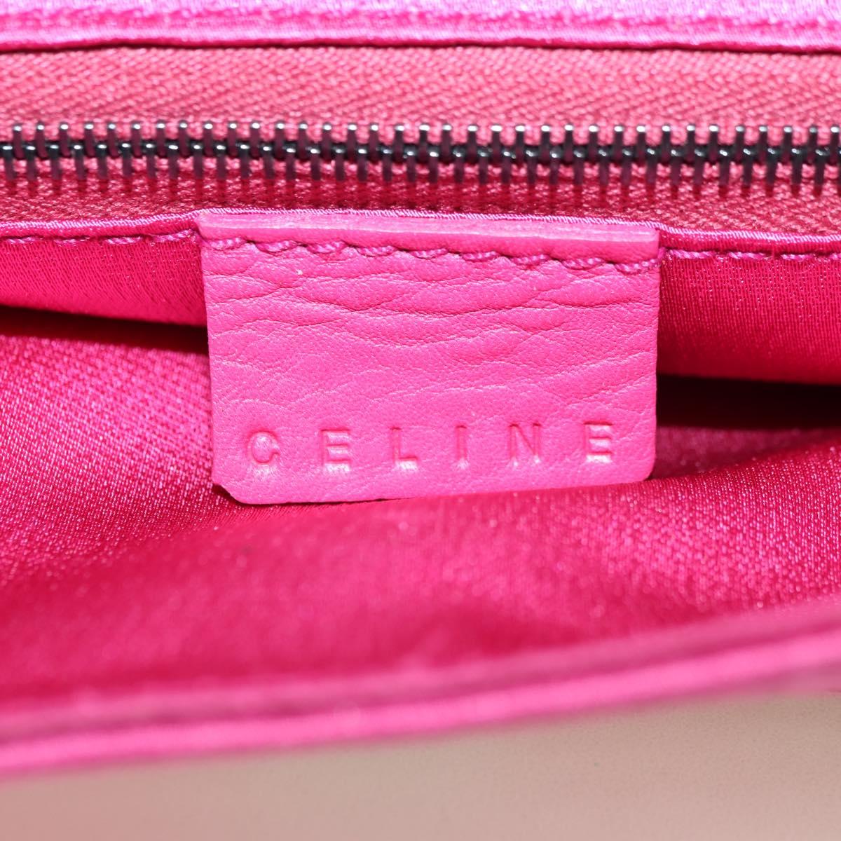 Celine Pink Satin Crystal Shoulder Bag