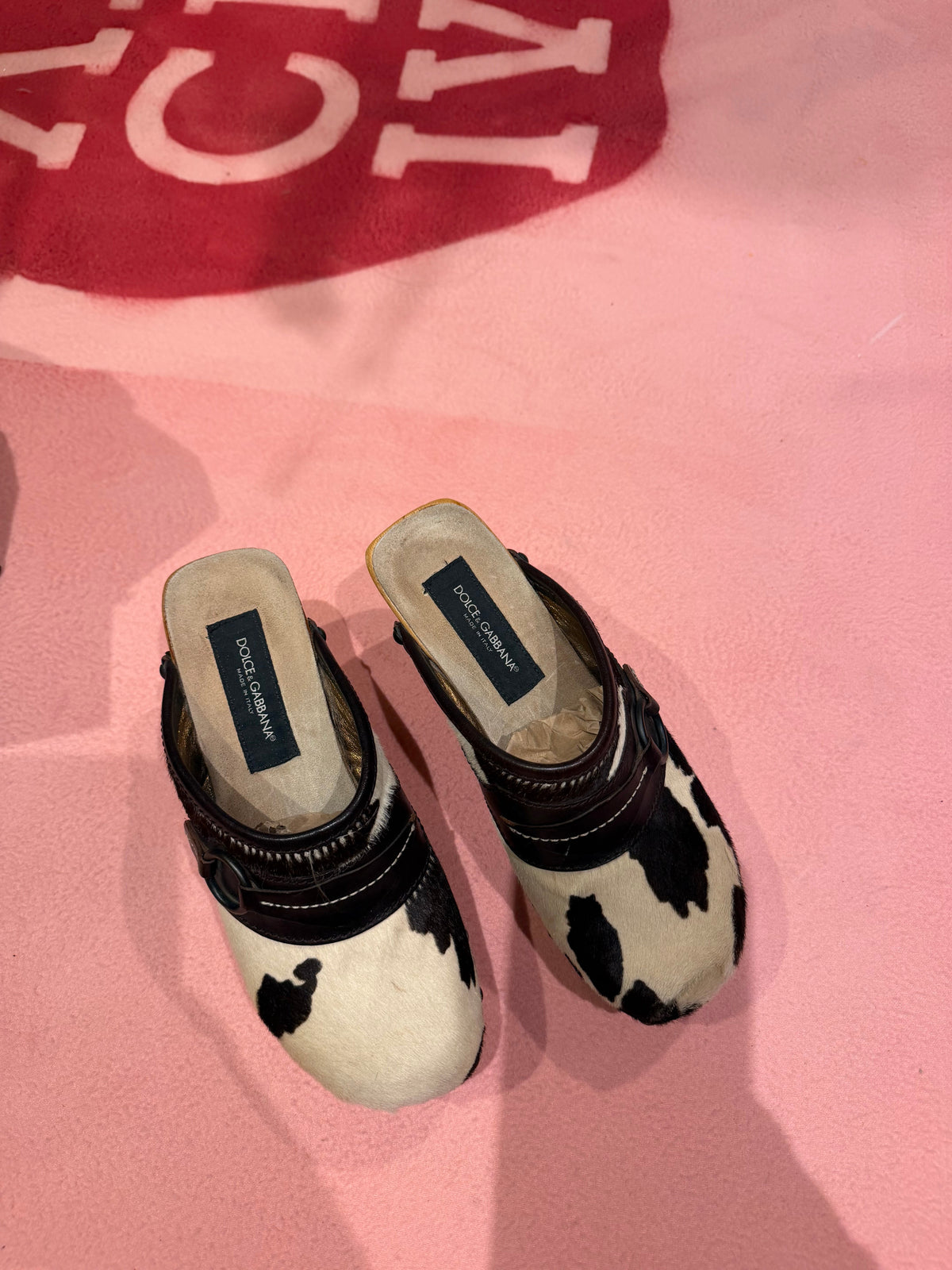 Dolce & Gabbana Ponyhair Clogs size 37 - TUV #12342