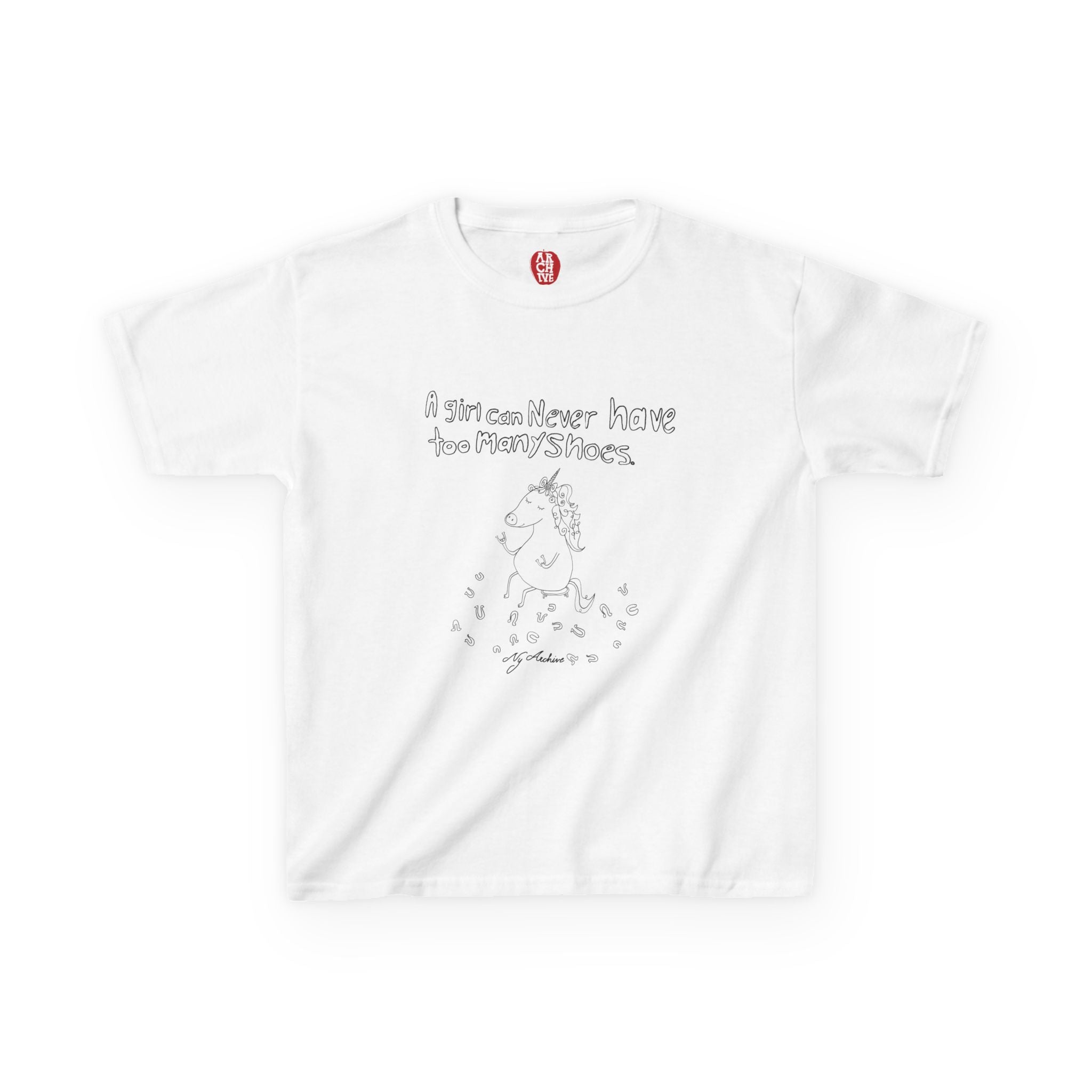 Too Many Shoes (Black & White) Baby Tee