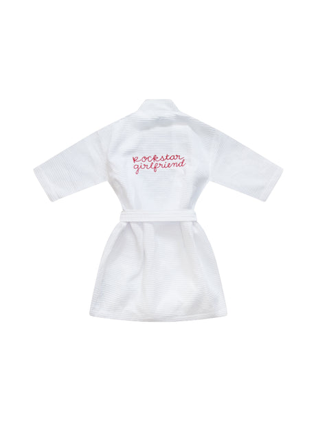 "Rockstar Girlfriend" Waffle Turkish Bathrobe
