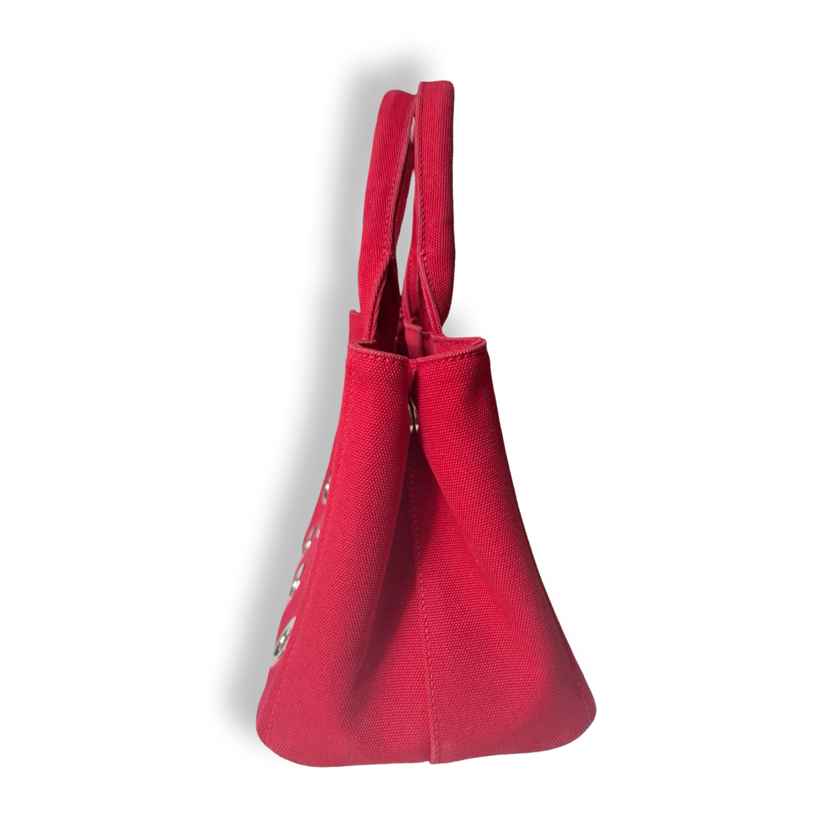 Prada Canapa Grommet Mini Tote