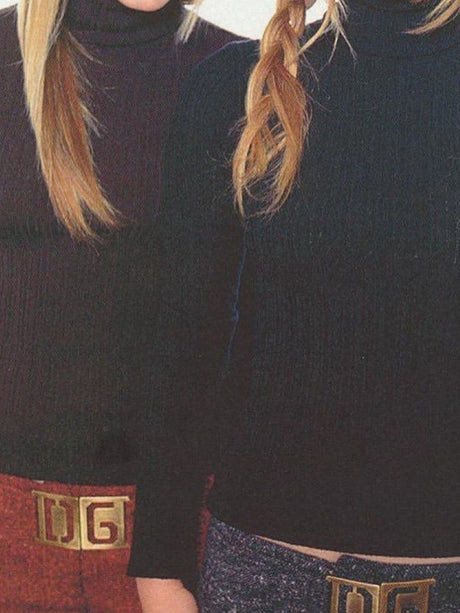 Dolce & Gabbana Iconic Y2K black wool pants as seen on MaryKate and Ashley