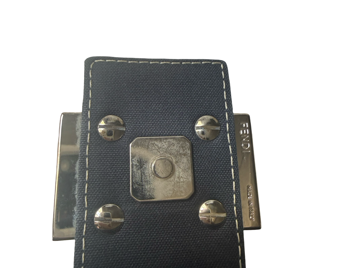 Fendi Mama Baguette Dark Rinse Canvas