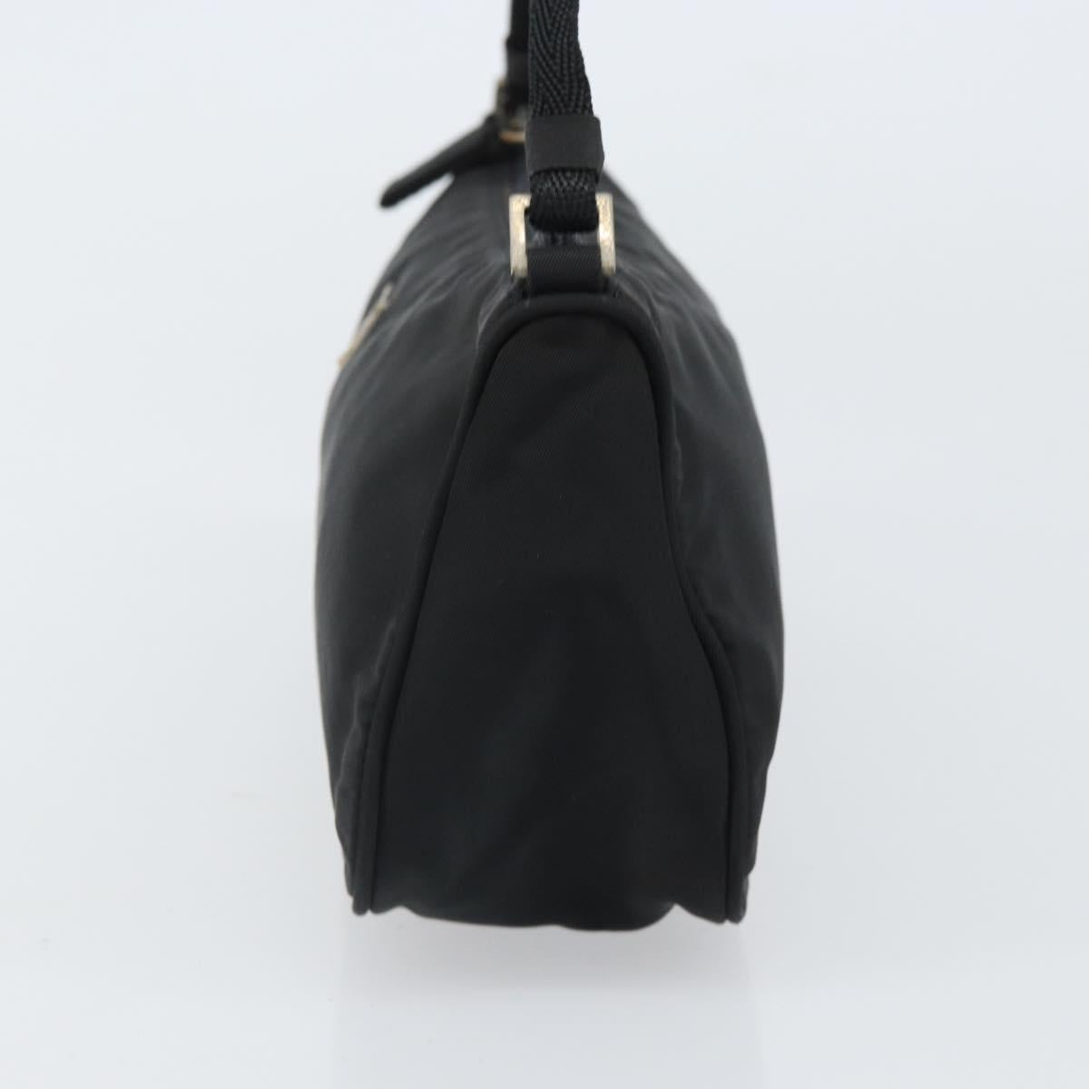 #65 Prada Hand Nylon Black Silver