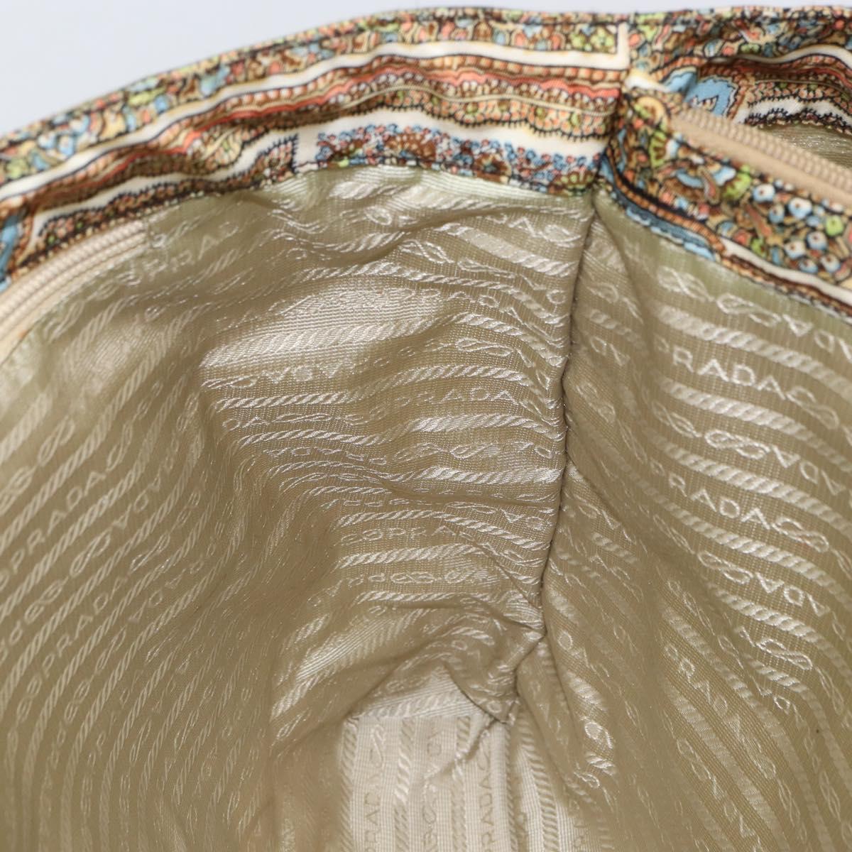 Prada Paisley Print Canvas Tote Bag