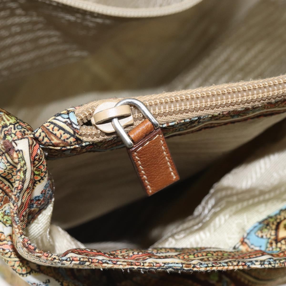 Prada Paisley Print Canvas Tote Bag