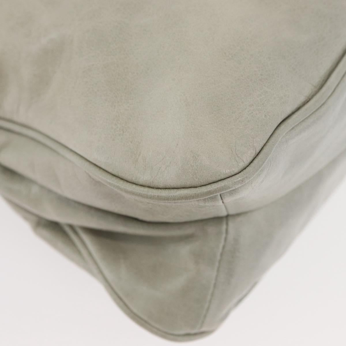 Prada Soft Calf Leather Hobo Bag Gray