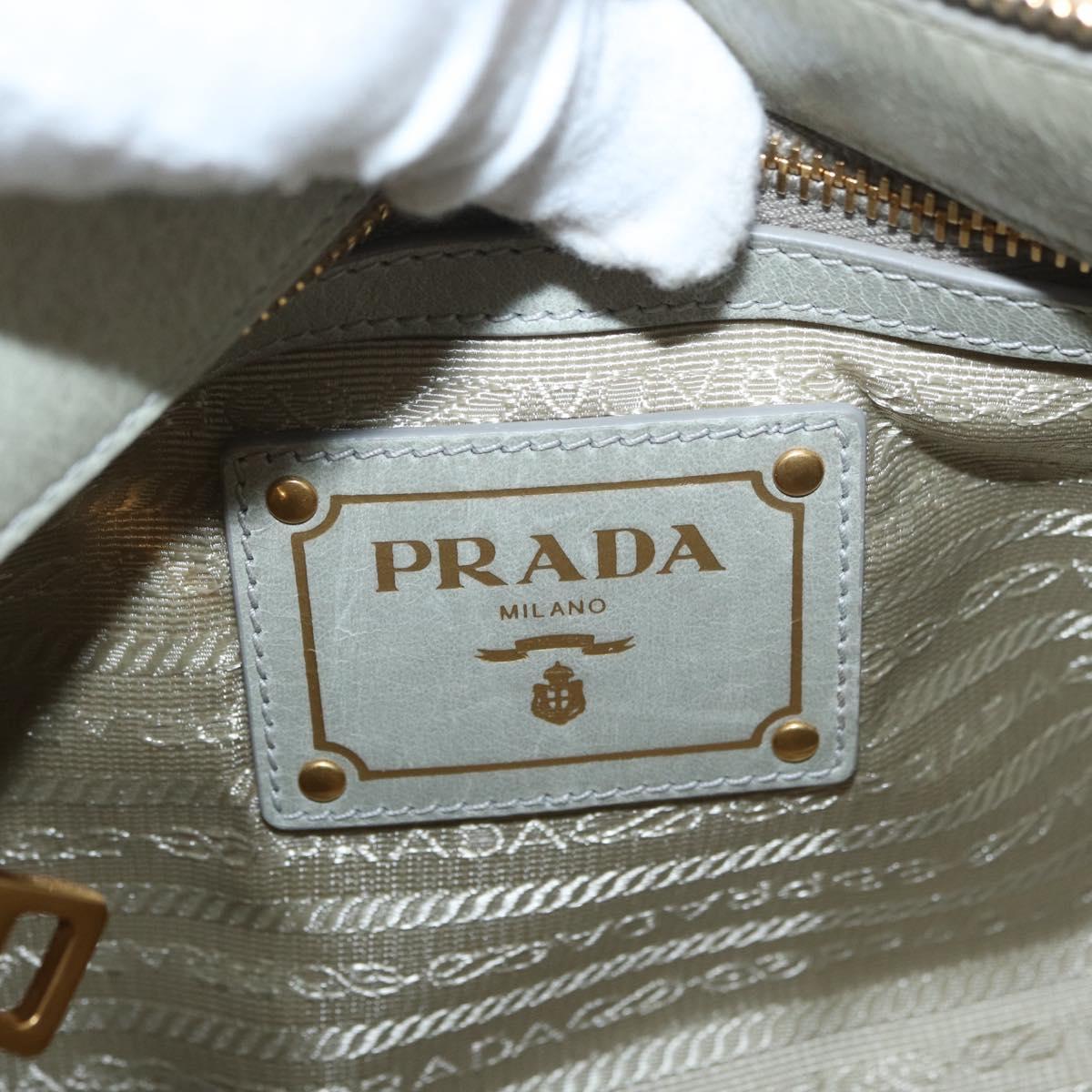Prada Soft Calf Leather Hobo Bag Gray