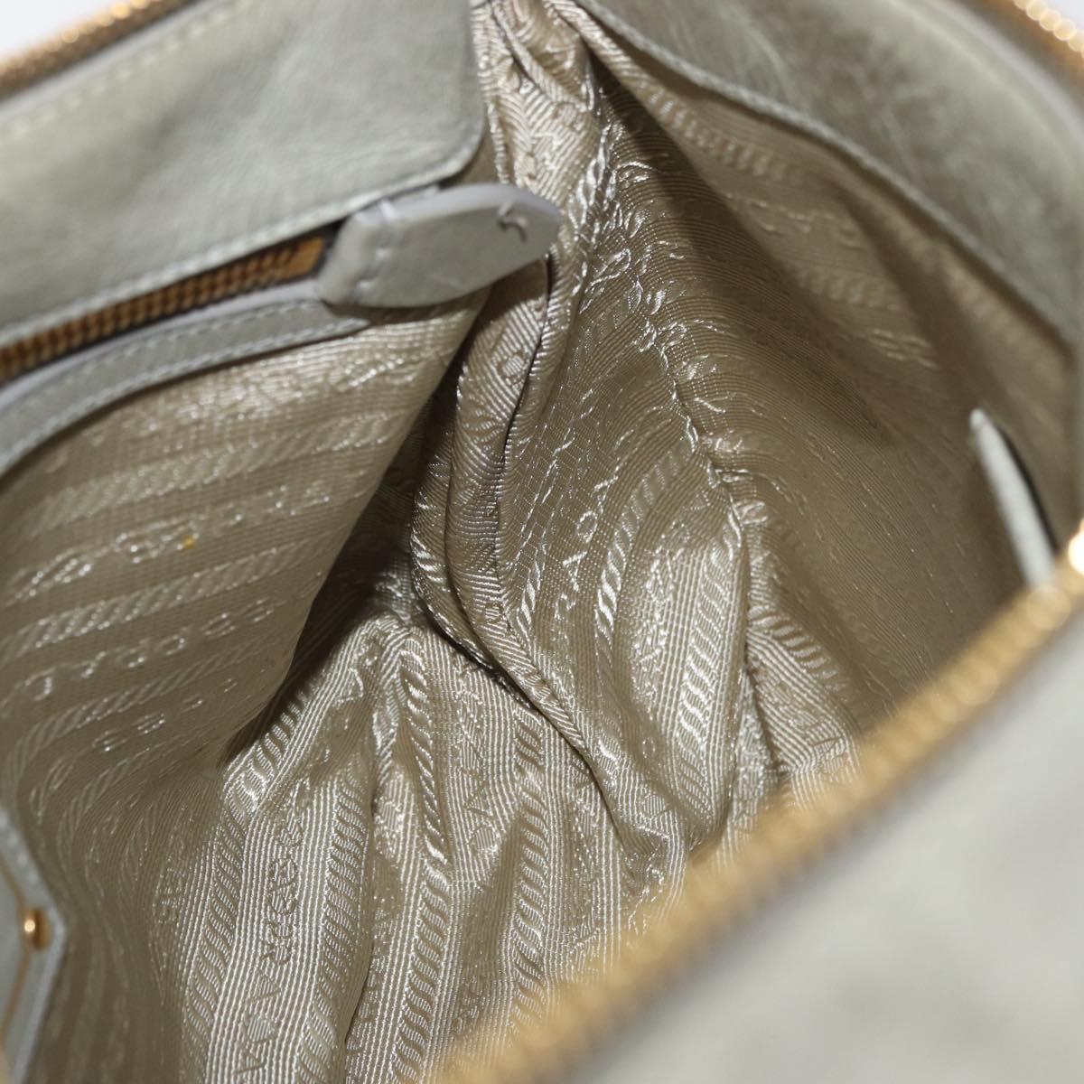 Prada Soft Calf Leather Hobo Bag Gray