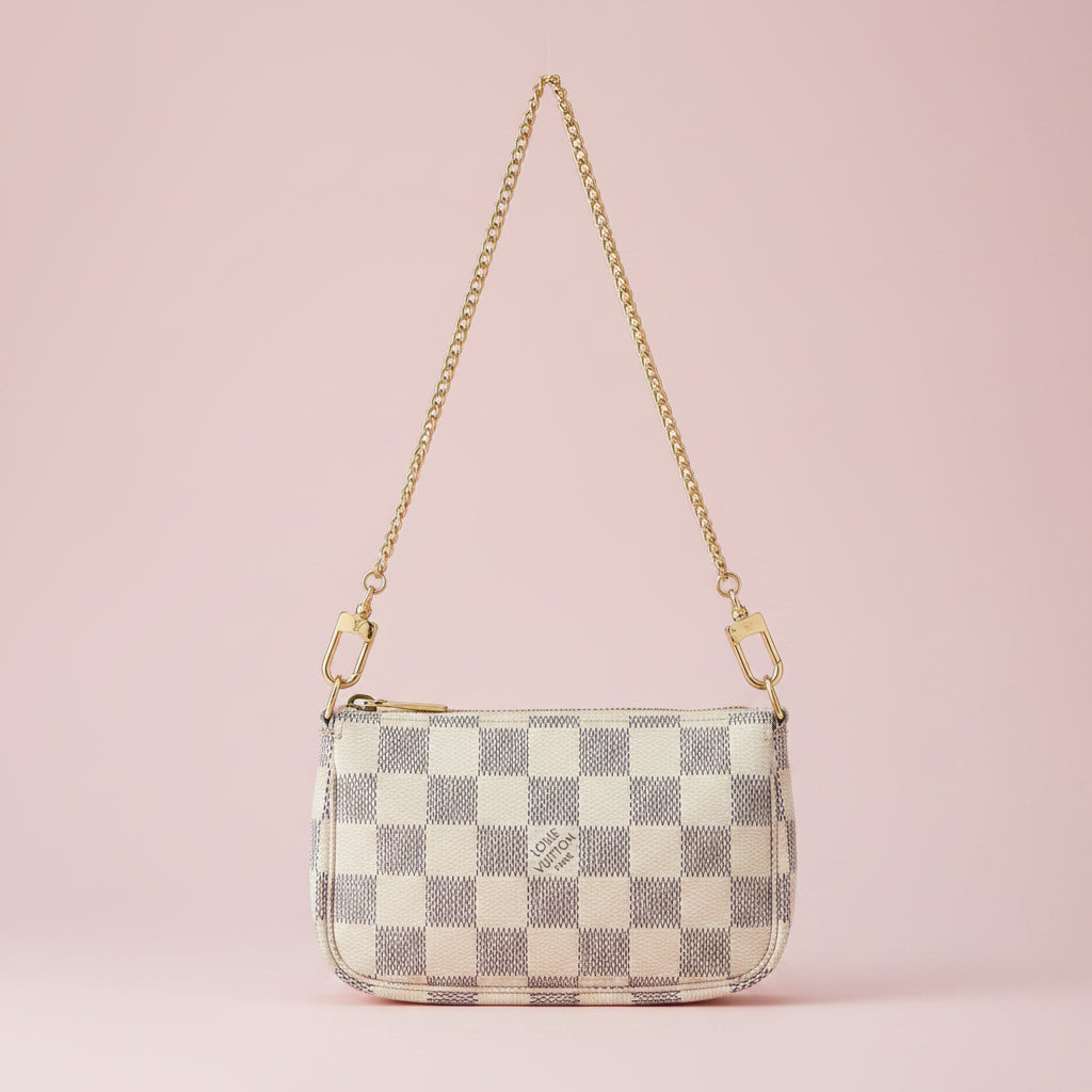 #64 Louis Vuitton Damier Azur Mini Pochette