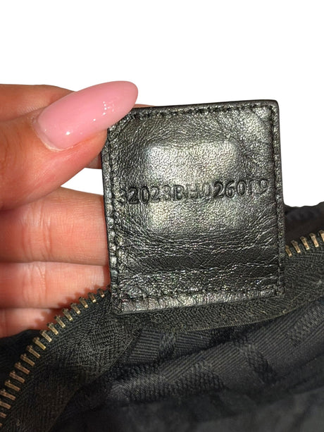 Fendi zucca black canvas tote bag