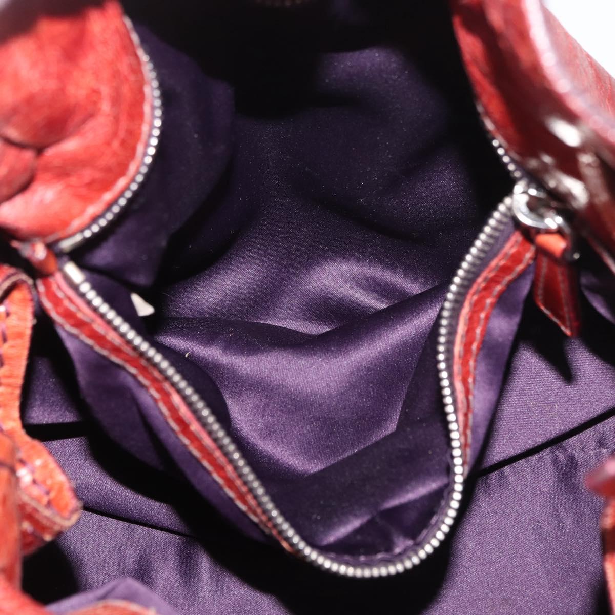 Miu Miu Cognac Leather Shoulder Bag