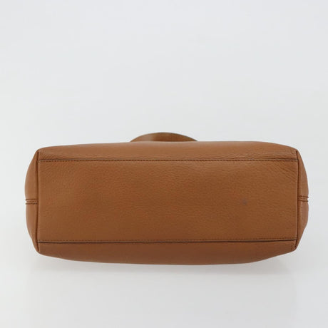 Salvatore Ferragamo Gancini Shoulder Bag Leather Brown