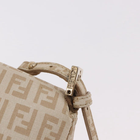 Fendi Zucchino Beige Canvas Chain Mamma Baguette