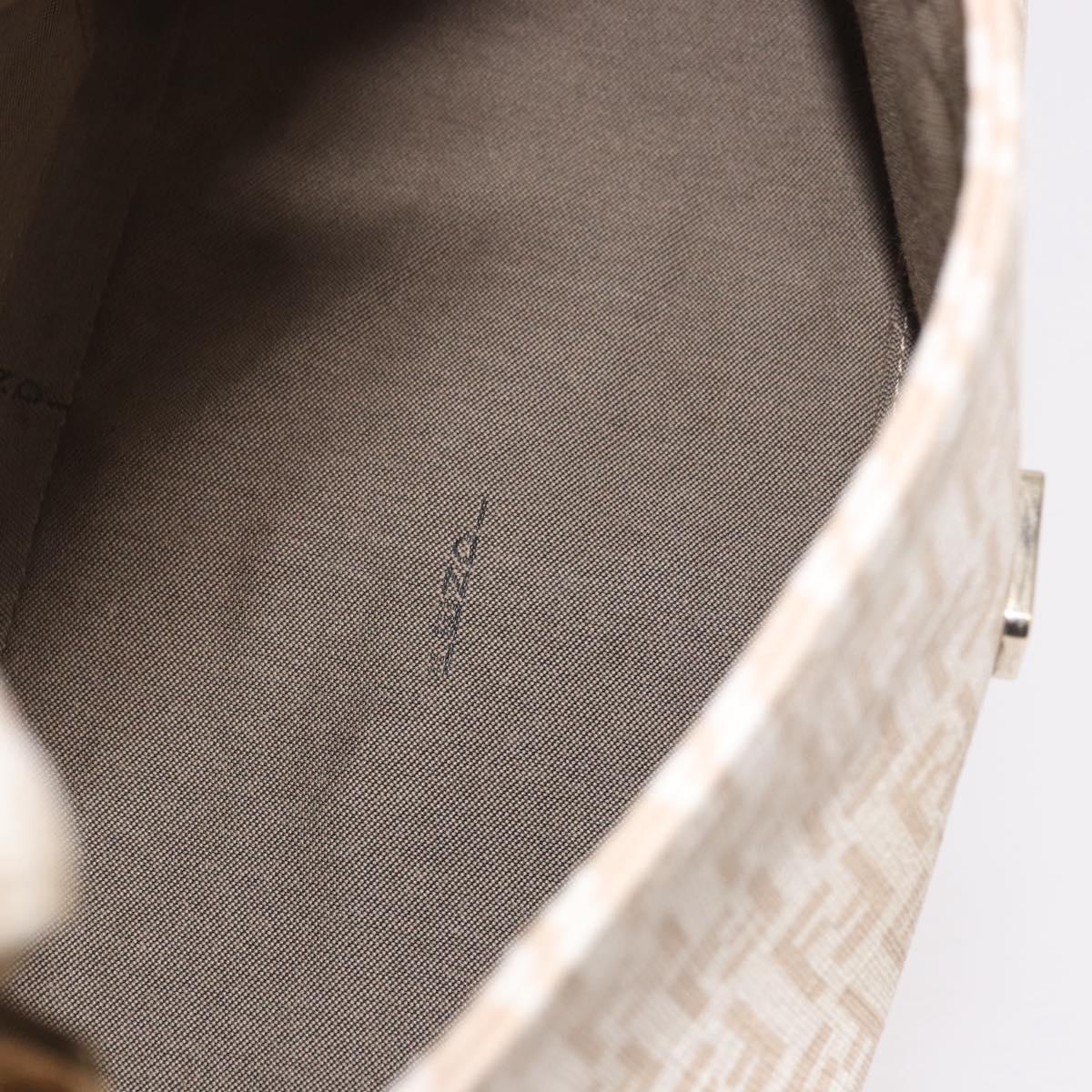 Fendi Zucchino Beige Canvas Chain Mamma Baguette