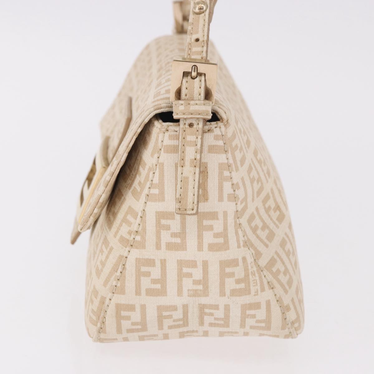 Fendi Zucchino Beige Canvas Chain Mamma Baguette
