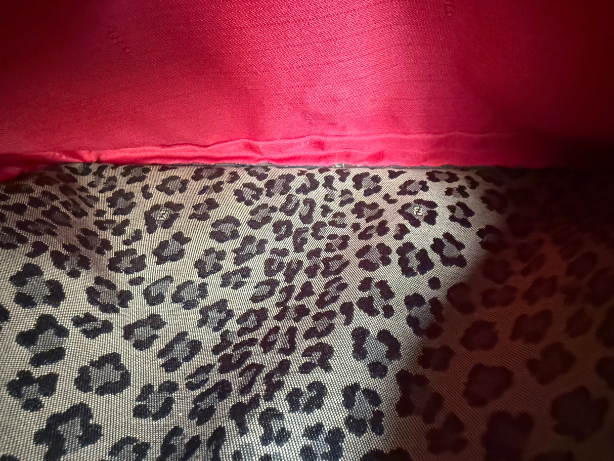 Fendi Vintage Leopard Messenger Bag