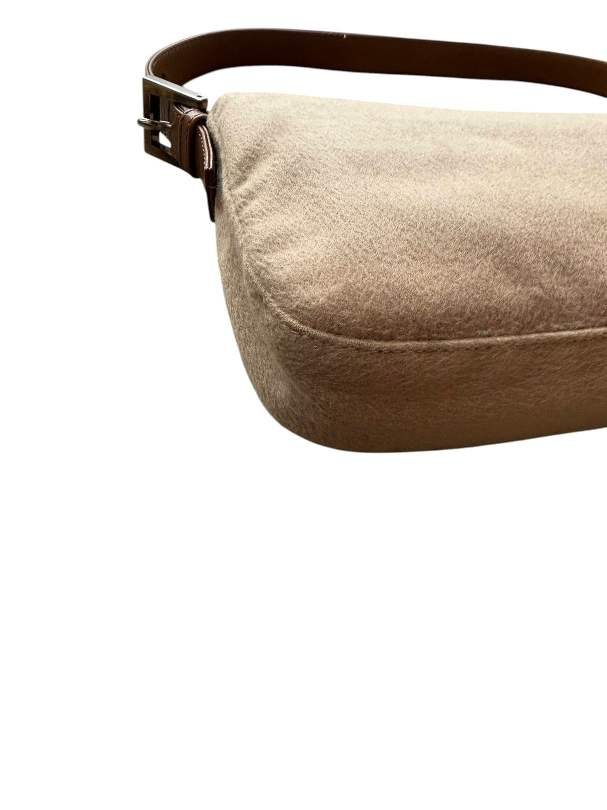 Fendi brown cashmere baguette bag
