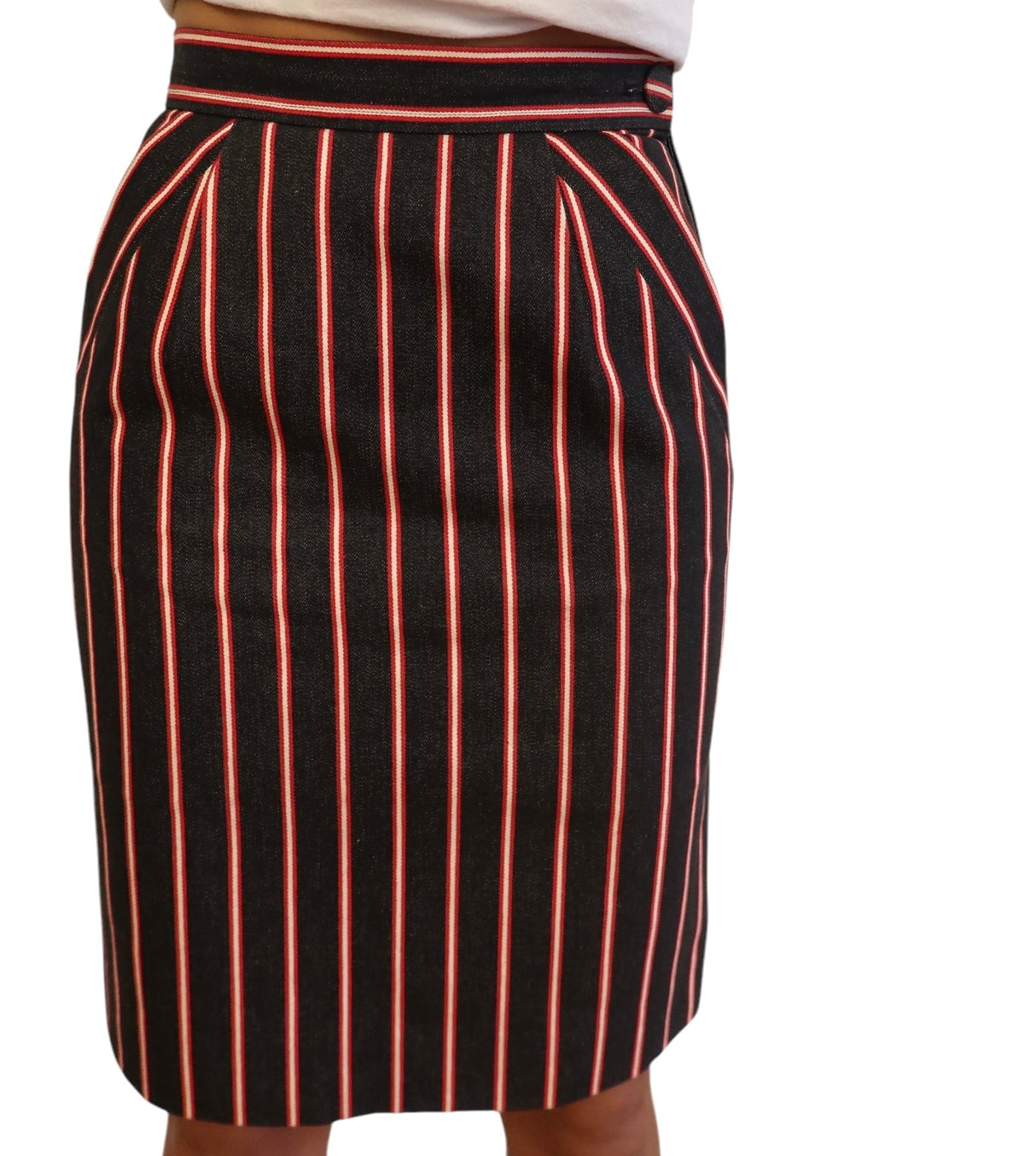 Yves Saint Laurent striped skirt