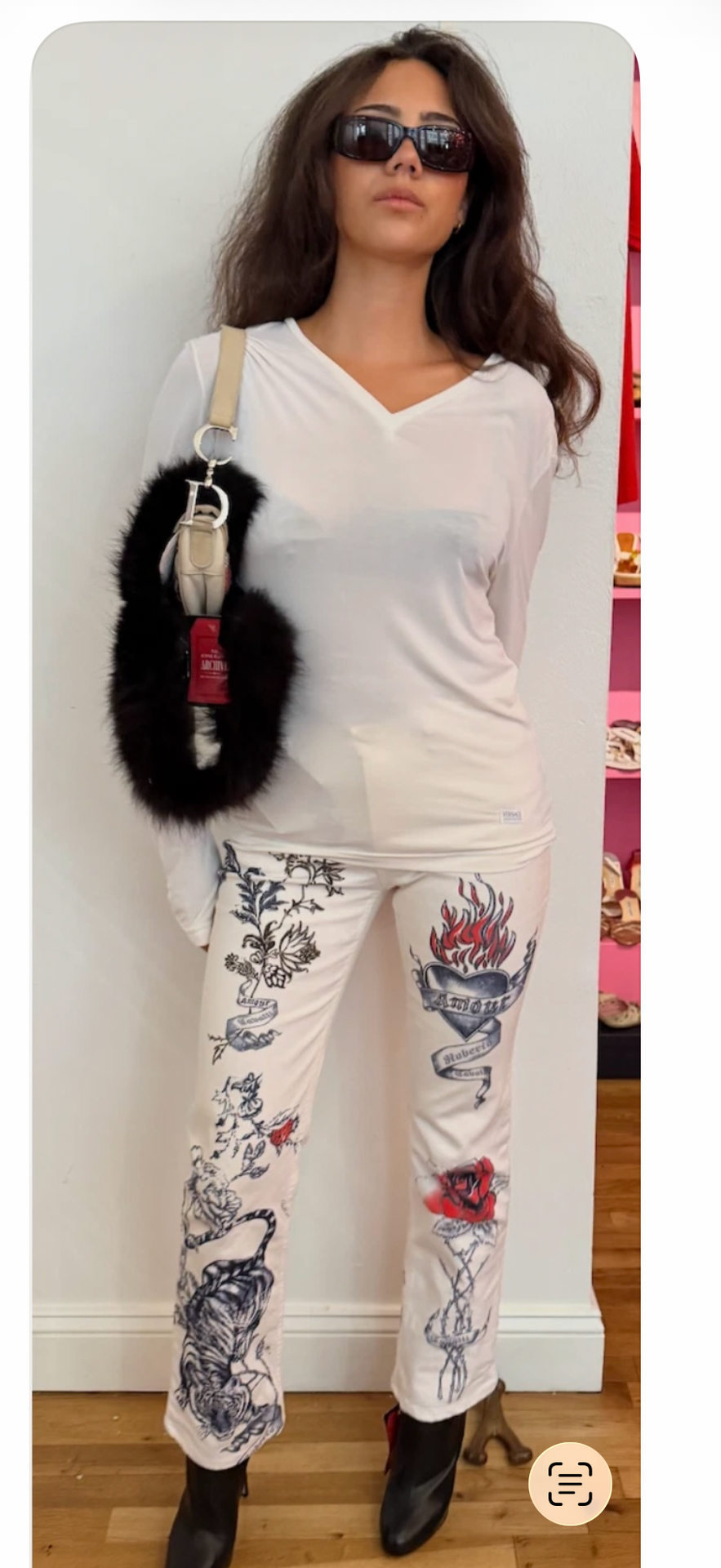 Ultra Rare Roberto Cavalli 2003 tattoo jeans TUV #51