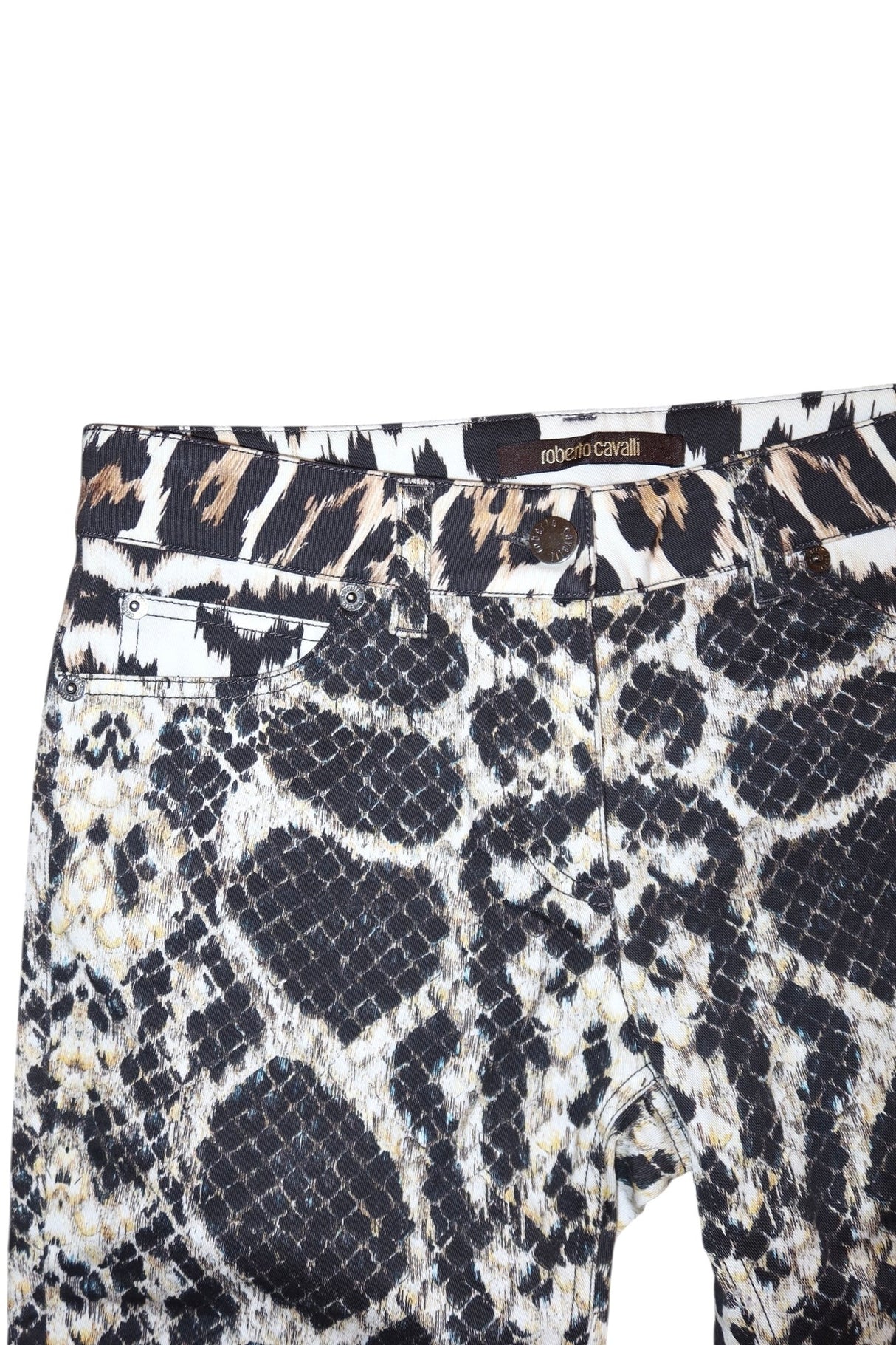 Roberto Cavalli animal print jeans (40)