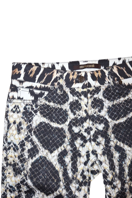 Roberto Cavalli animal print jeans (40)