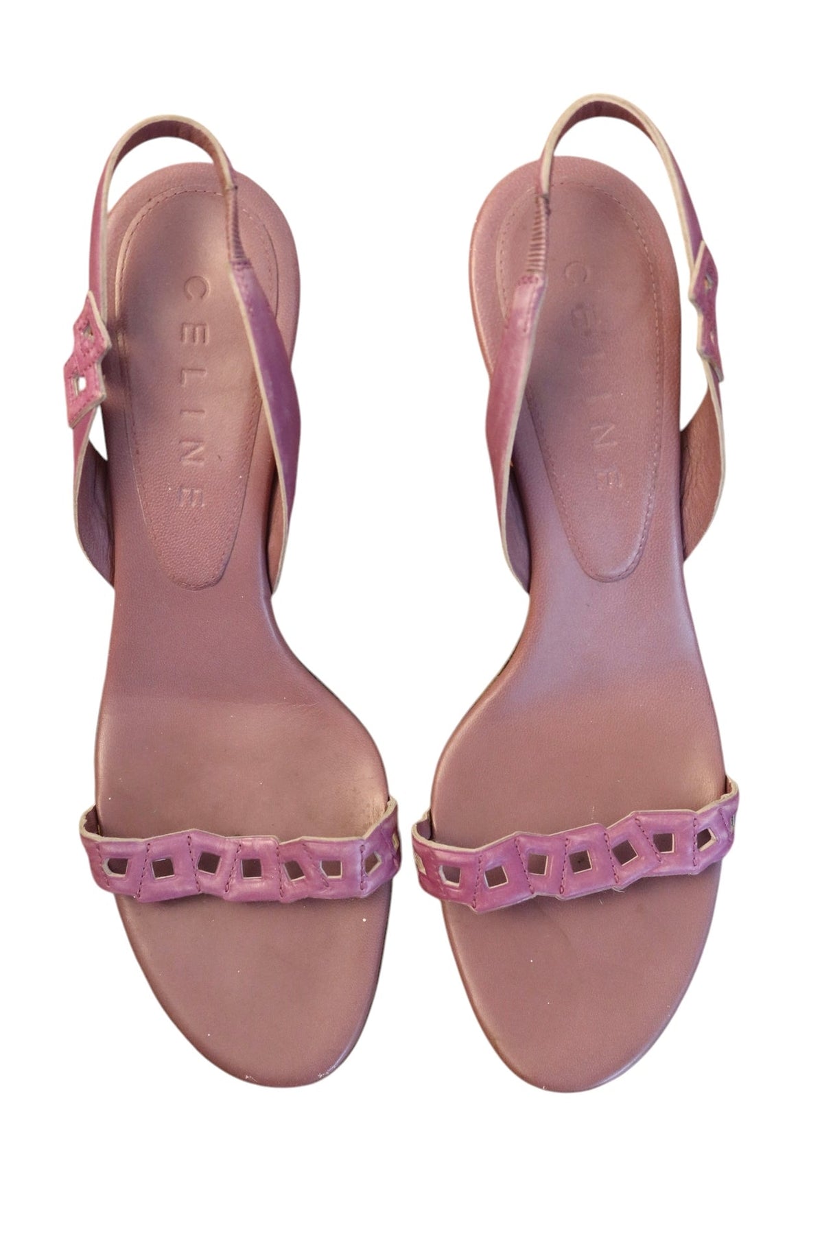 Celine mauve square strappings heels (39)