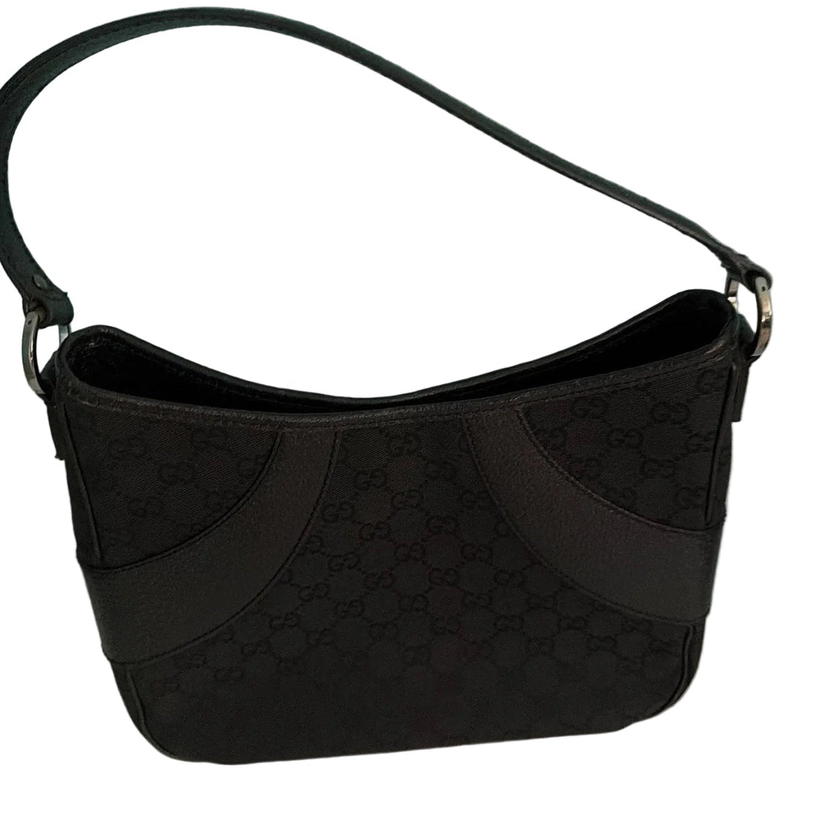 Gucci GG Canvas Black Shoulder Bag