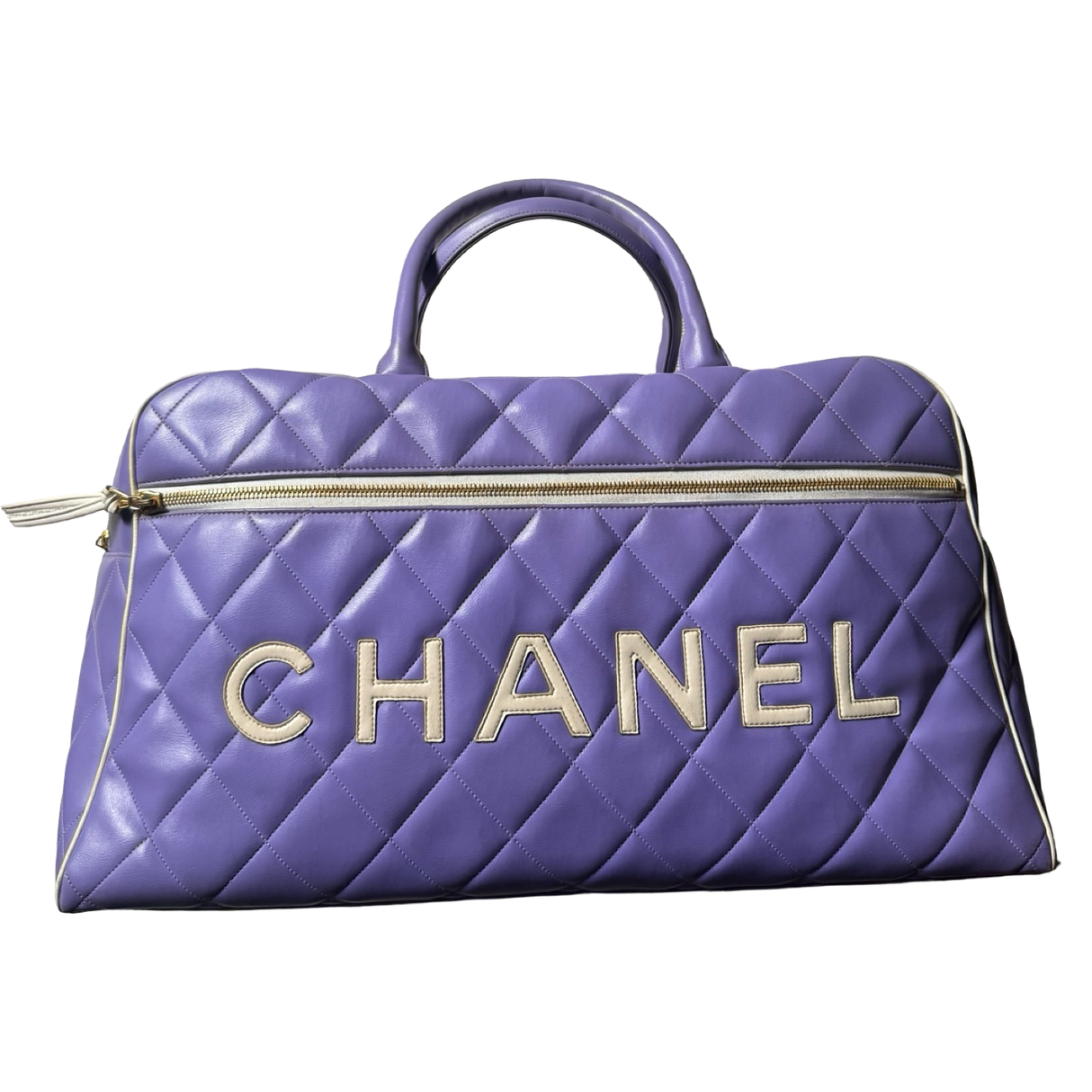 Chanel Vintage Matelassé Collector's Bowling Duffle