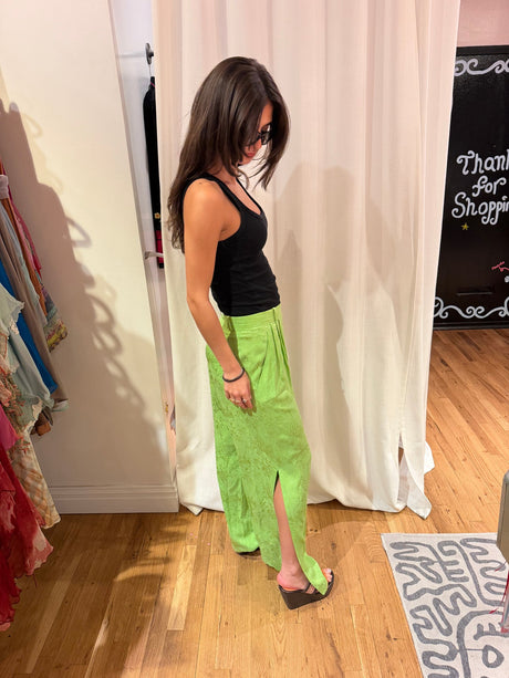 Vintage green YSL silk pants - TUV #12131