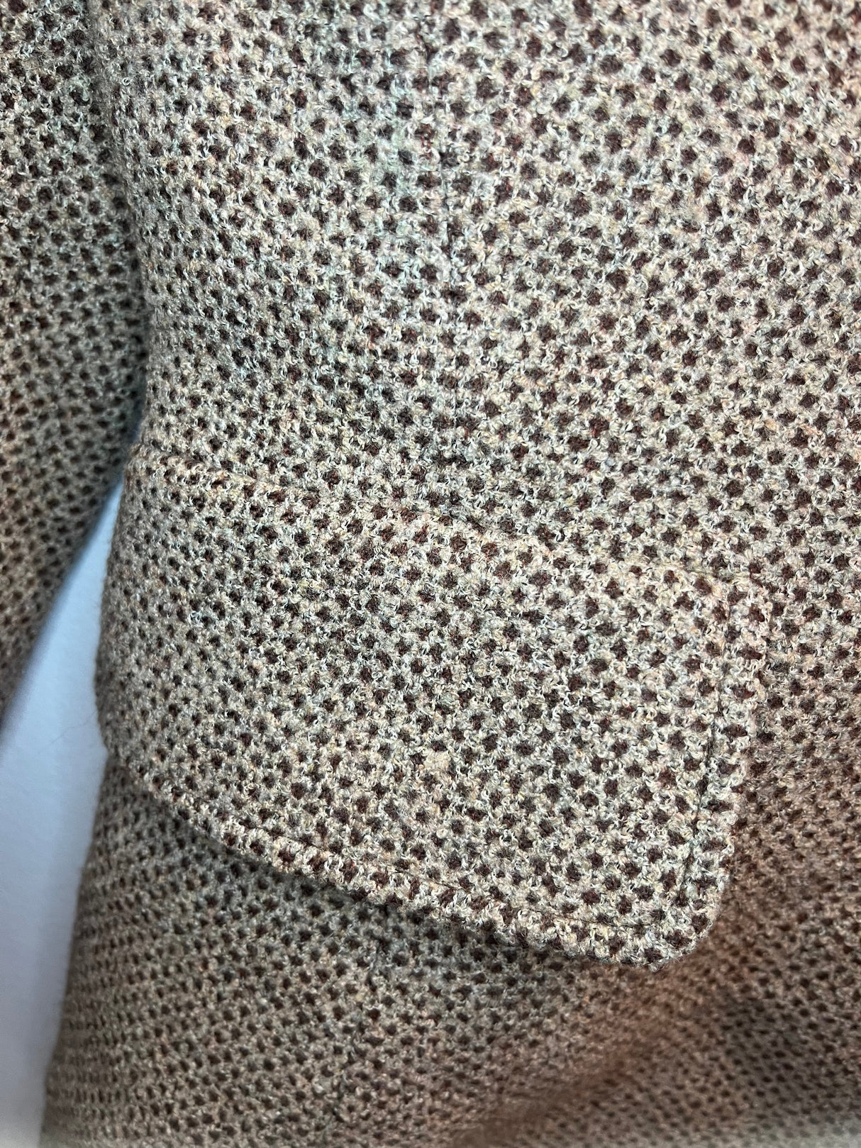 Valentino boutique Brown Tweed blazer with brown and gold details size 8