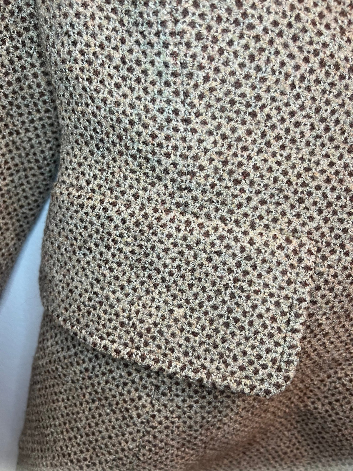 Valentino boutique Brown Tweed blazer with brown and gold details size 8