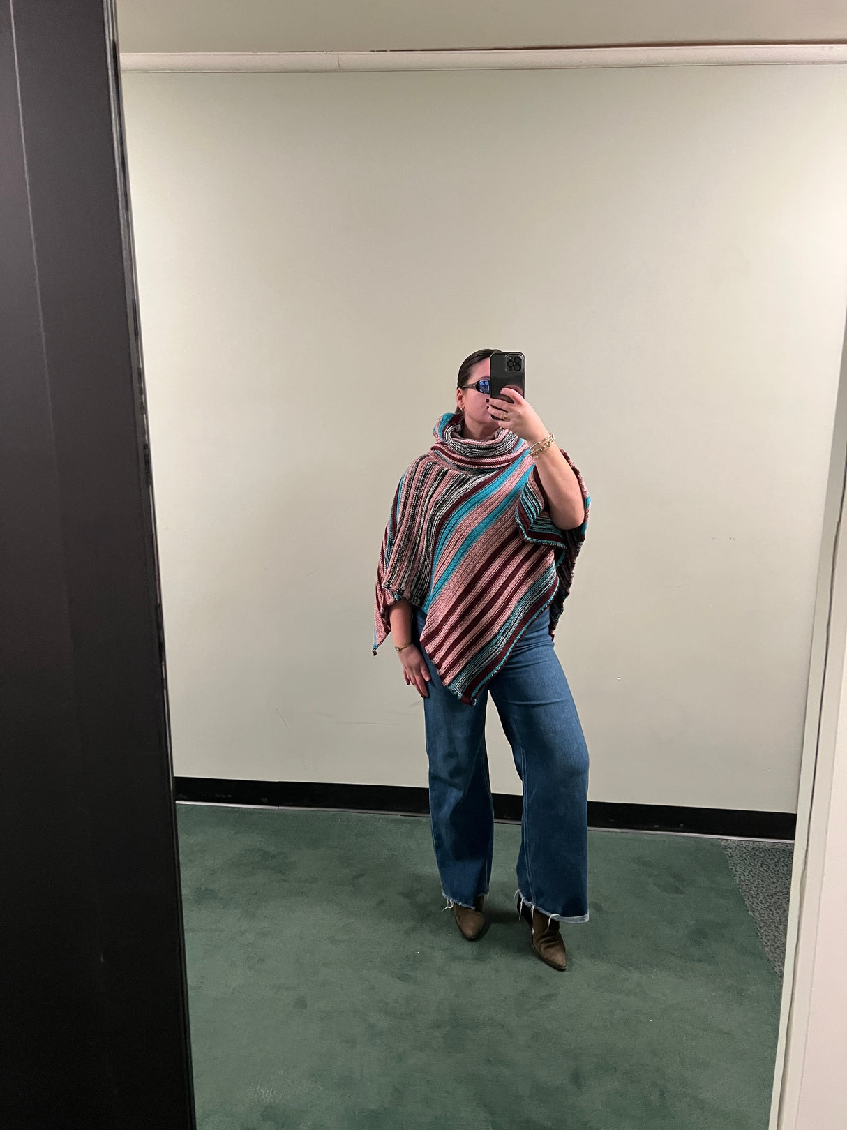 Missoni Lane Wool Multicolor and Glitter Poncho