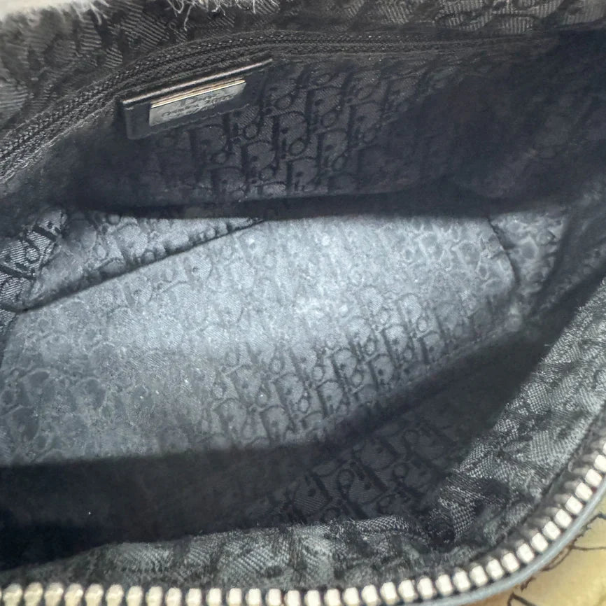 Dior Lady Beige Printed Canvas Handbag