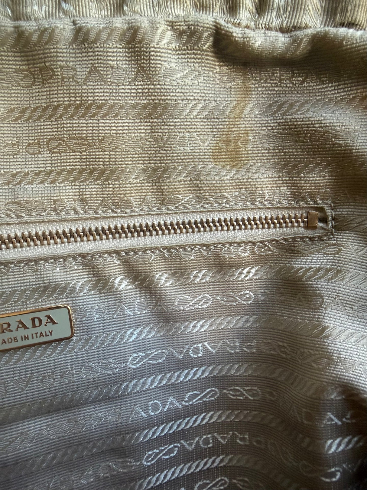 Prada Vintage Rivet Miele Bag