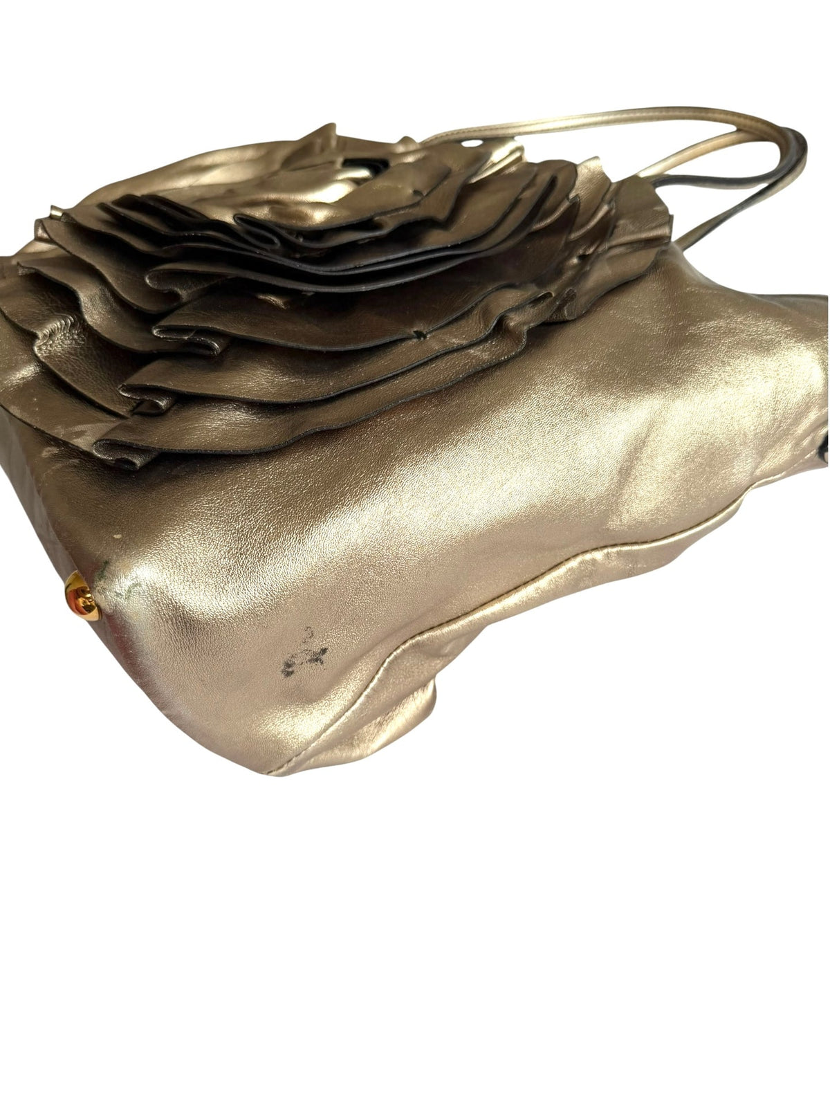 Valentino metallic rose gold Petale tote bag