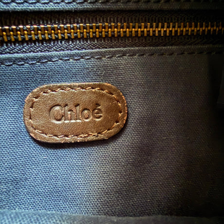 Chloe Paddington Velvet Shoulder Tote